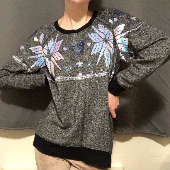 Glittery Snowflakes Sweater - Picture 2 of 4